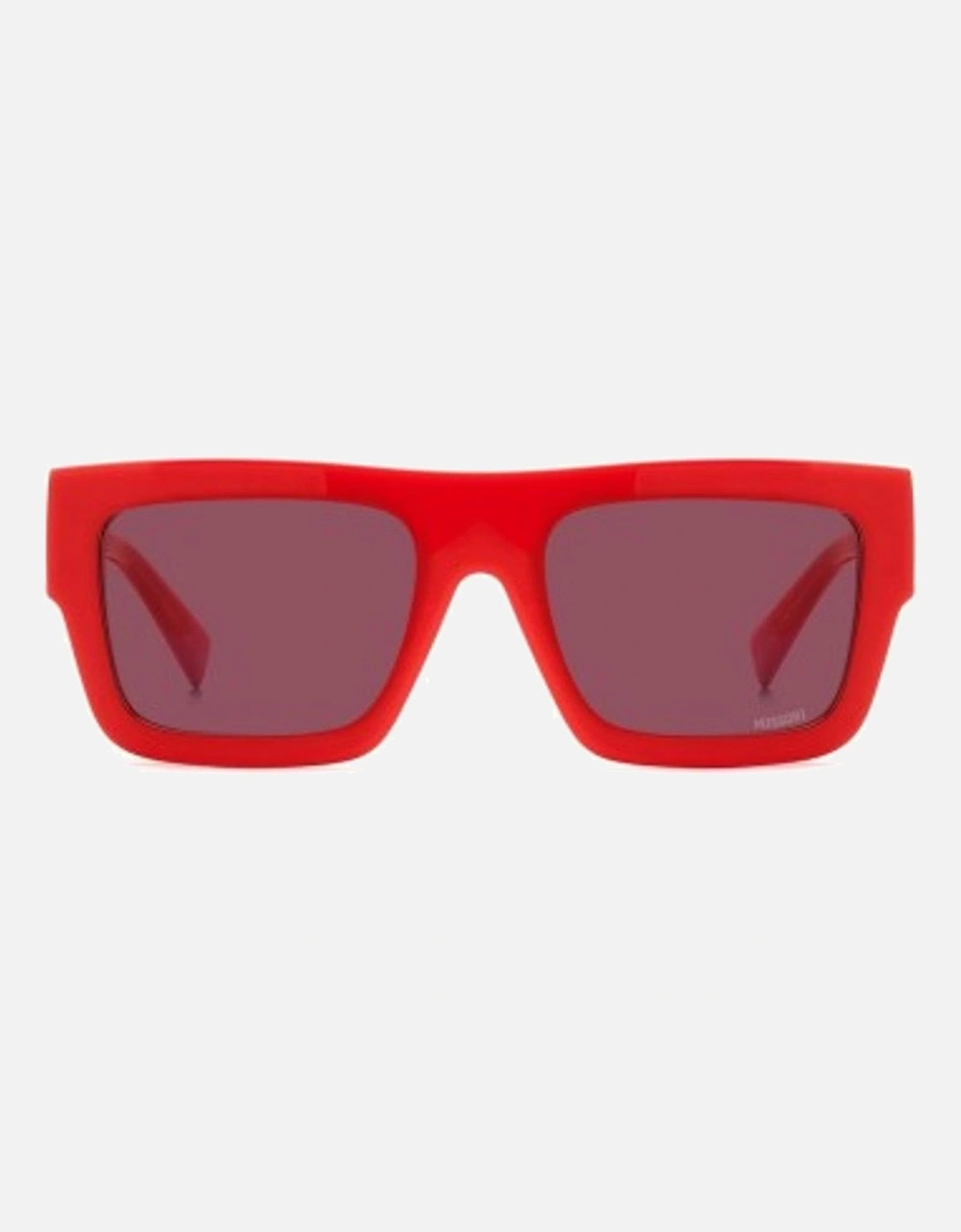 Plastic Bracelet Watch with Solid Dye Women - Red Sunglasses