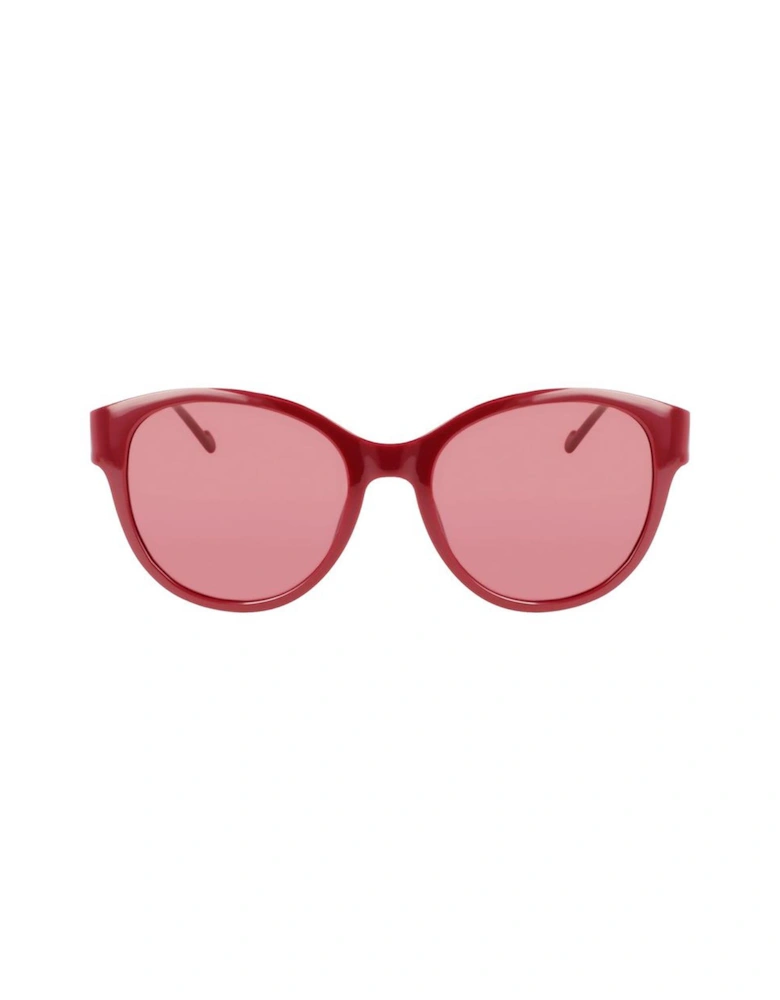 Injected Bracelet Red Dial Wristwatch Women Sunglasses