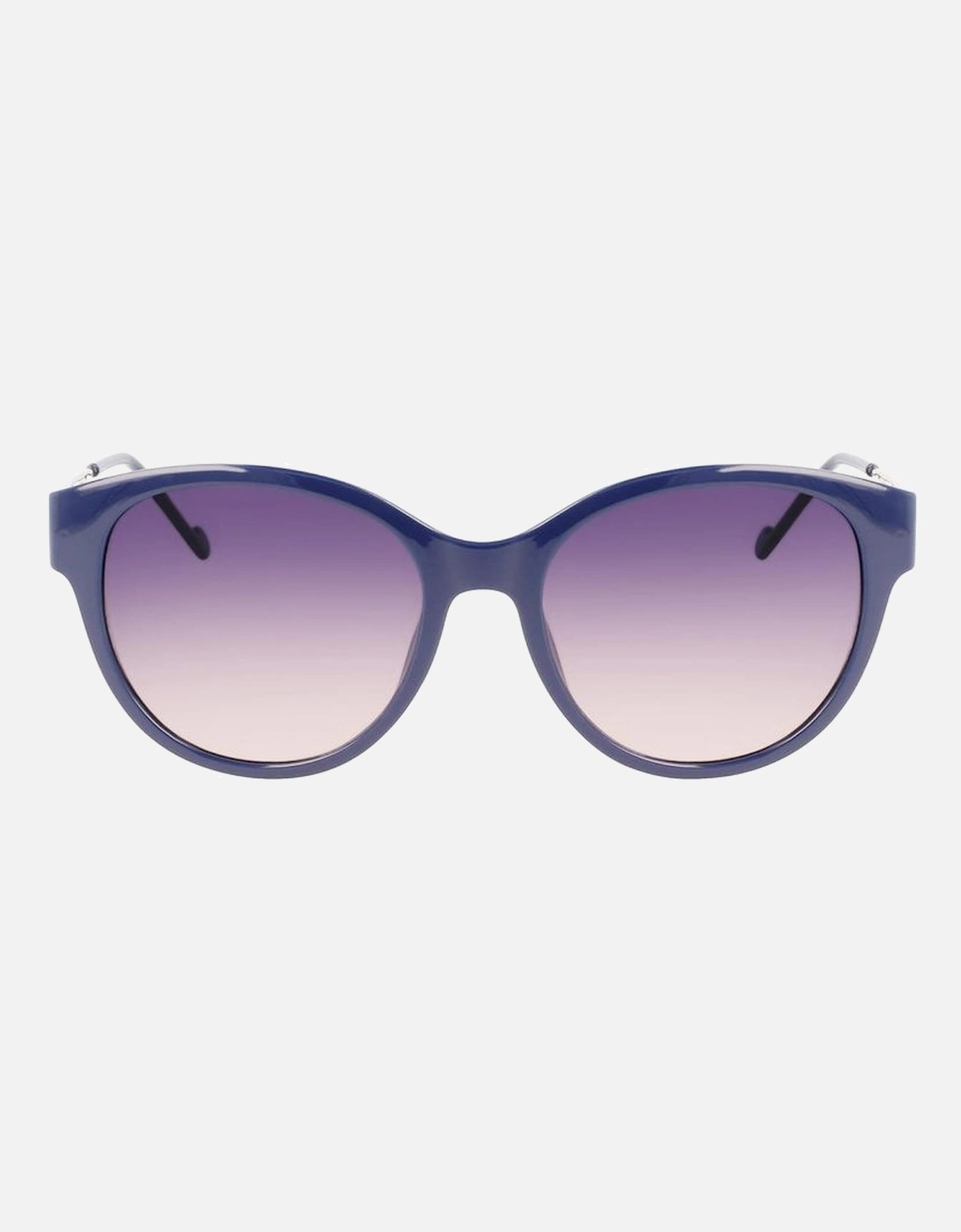 Injected Bracelet Watch with Blue Dial Women Sunglasses