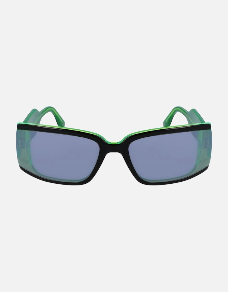 Acetate Bracelet Black Dial Watch Unisex Sunglasses
