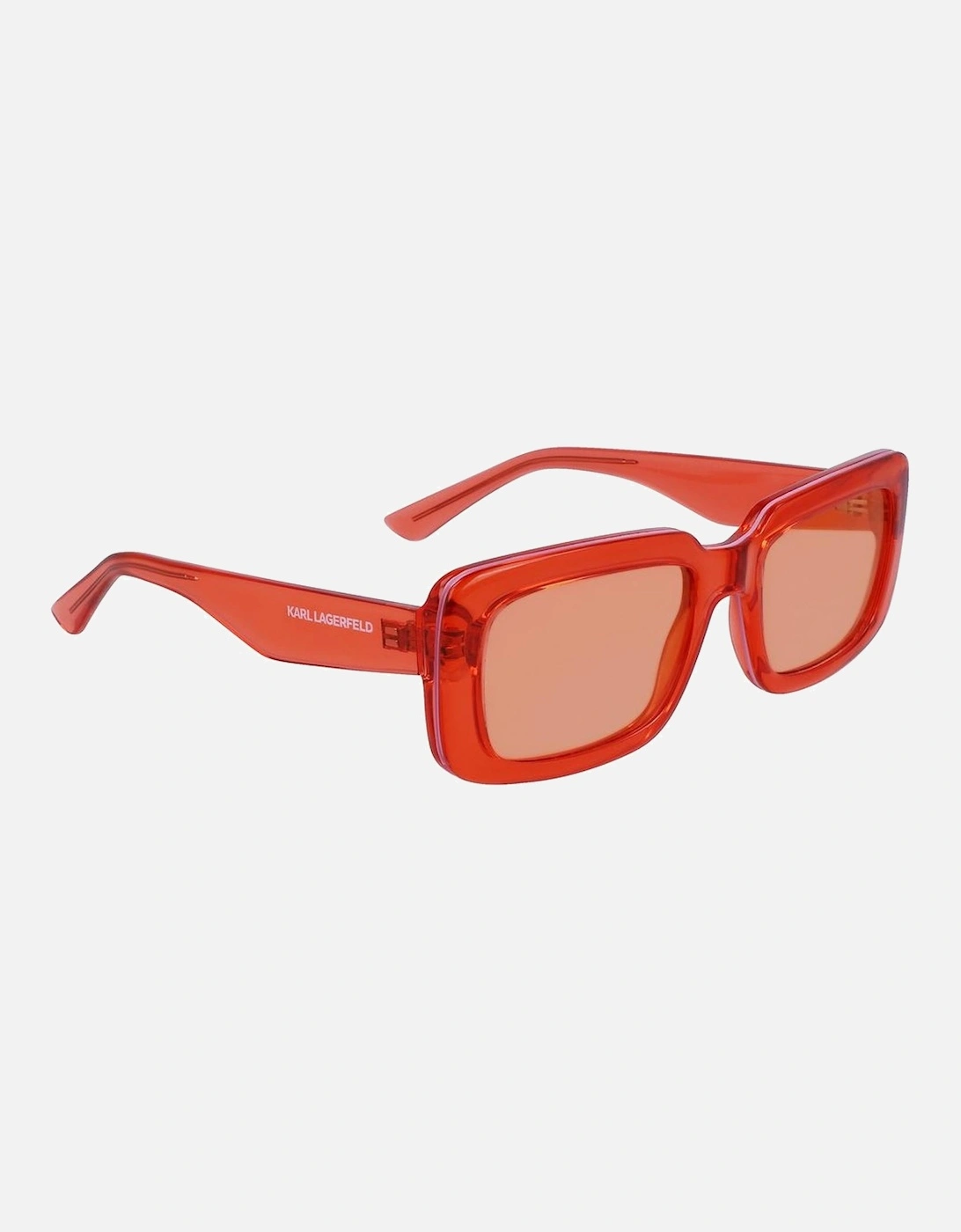Injected Bracelet Watch with Orange Dial Unisex Sunglasses