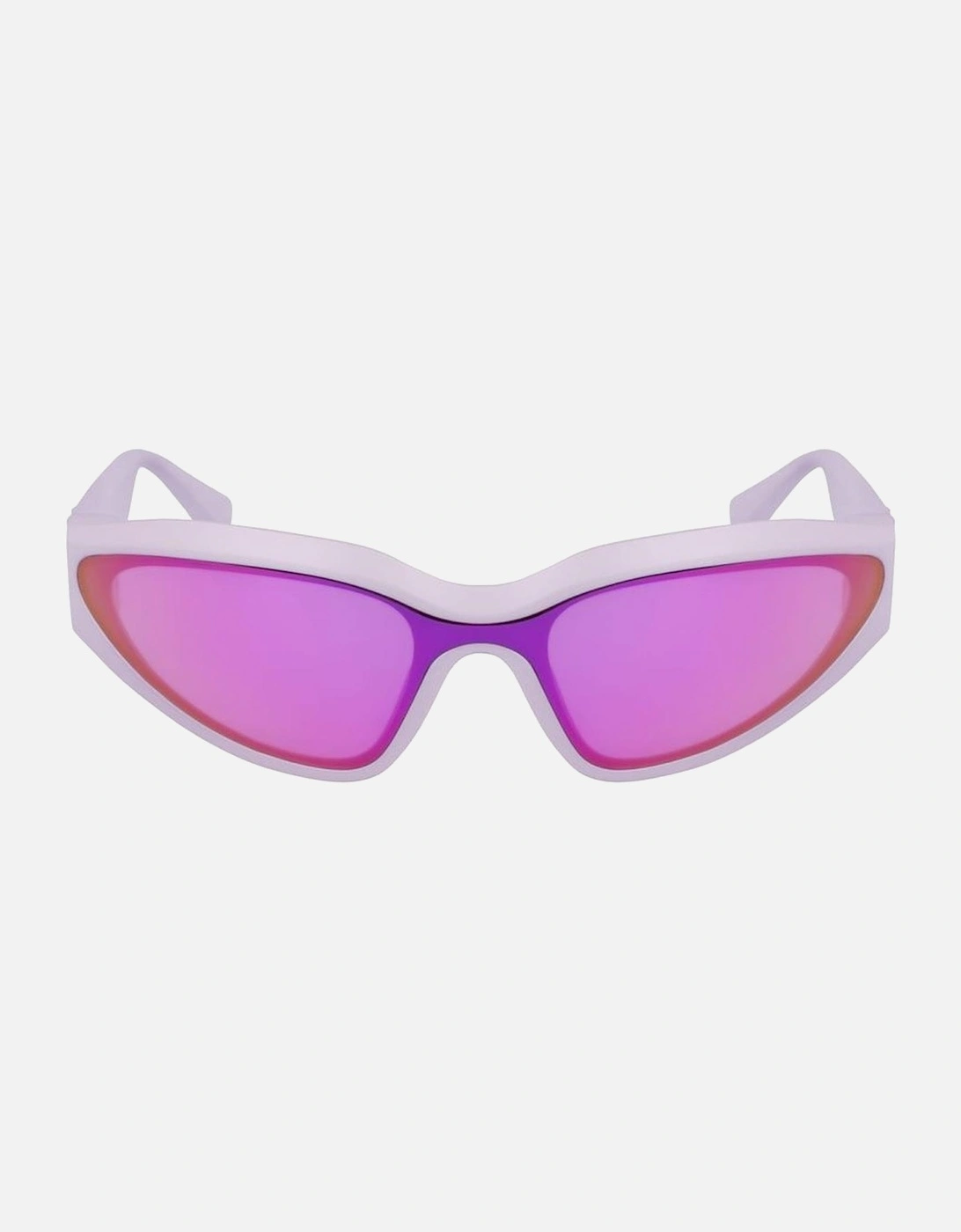 Injected Material Bracelet Watch with Purple Dial Unisex Sunglasses