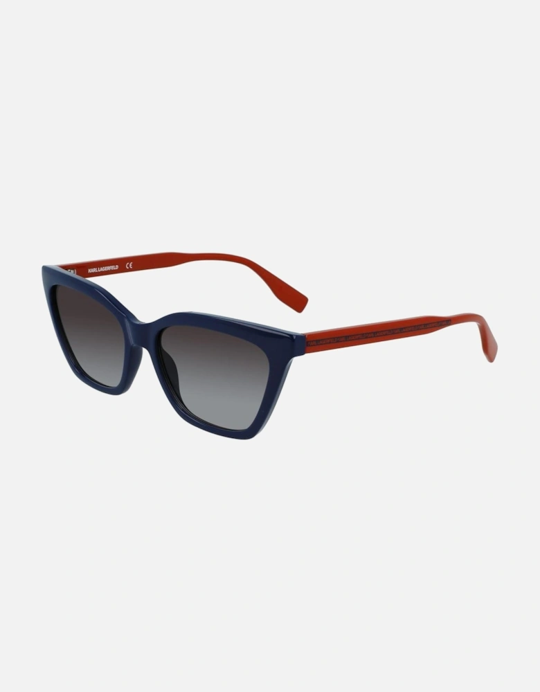 CP Injected Case and Bracelet Watch Women - Blue Sunglasses