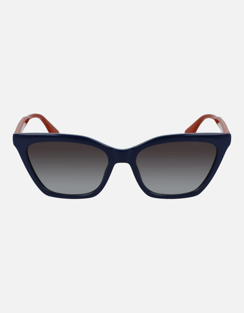 CP Injected Case and Bracelet Watch Women - Blue Sunglasses