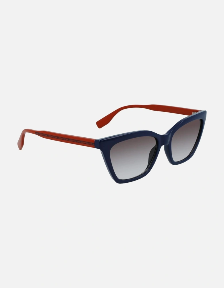 CP Injected Case and Bracelet Watch Women - Blue Sunglasses