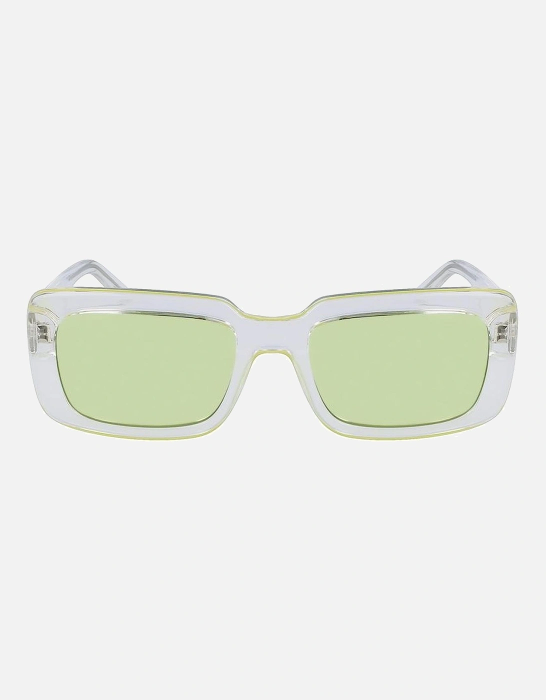 Transparent Dial Watch with Injected Bracelet Unisex Sunglasses