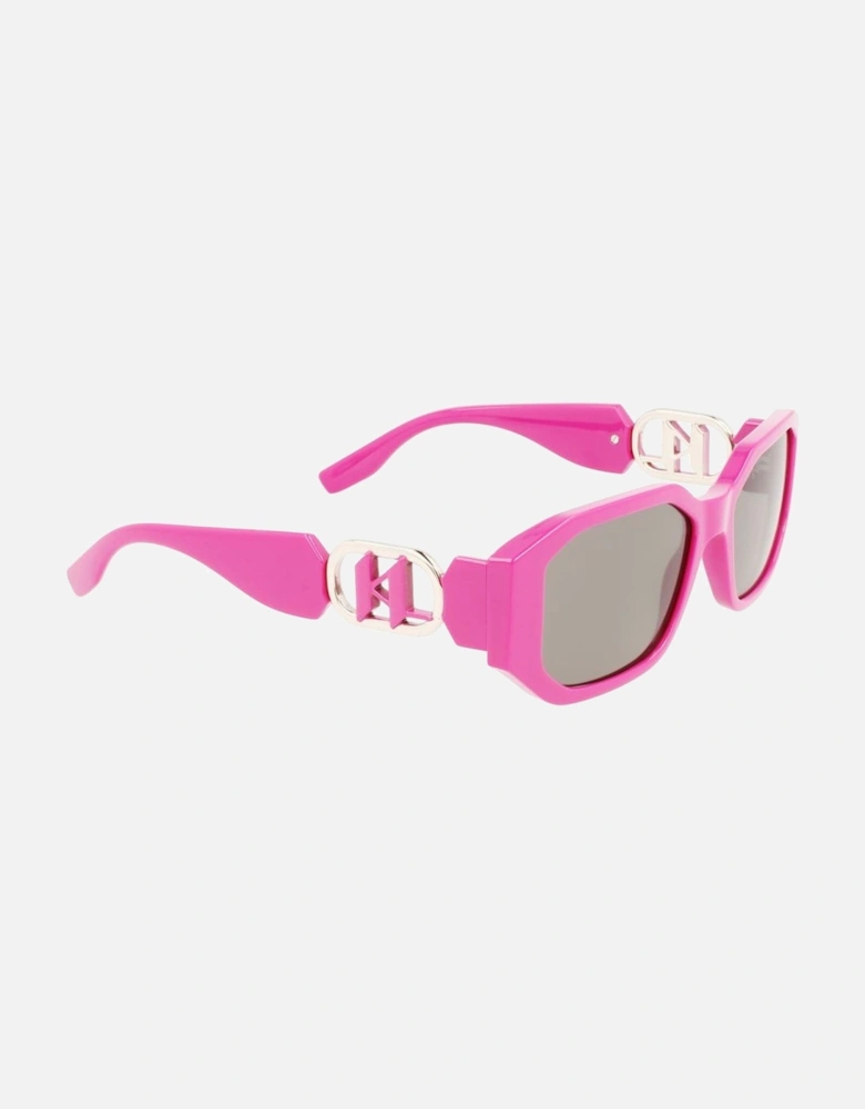 Injected Bracelet Watch with Pink Dial Women - Multicolor Sunglasses