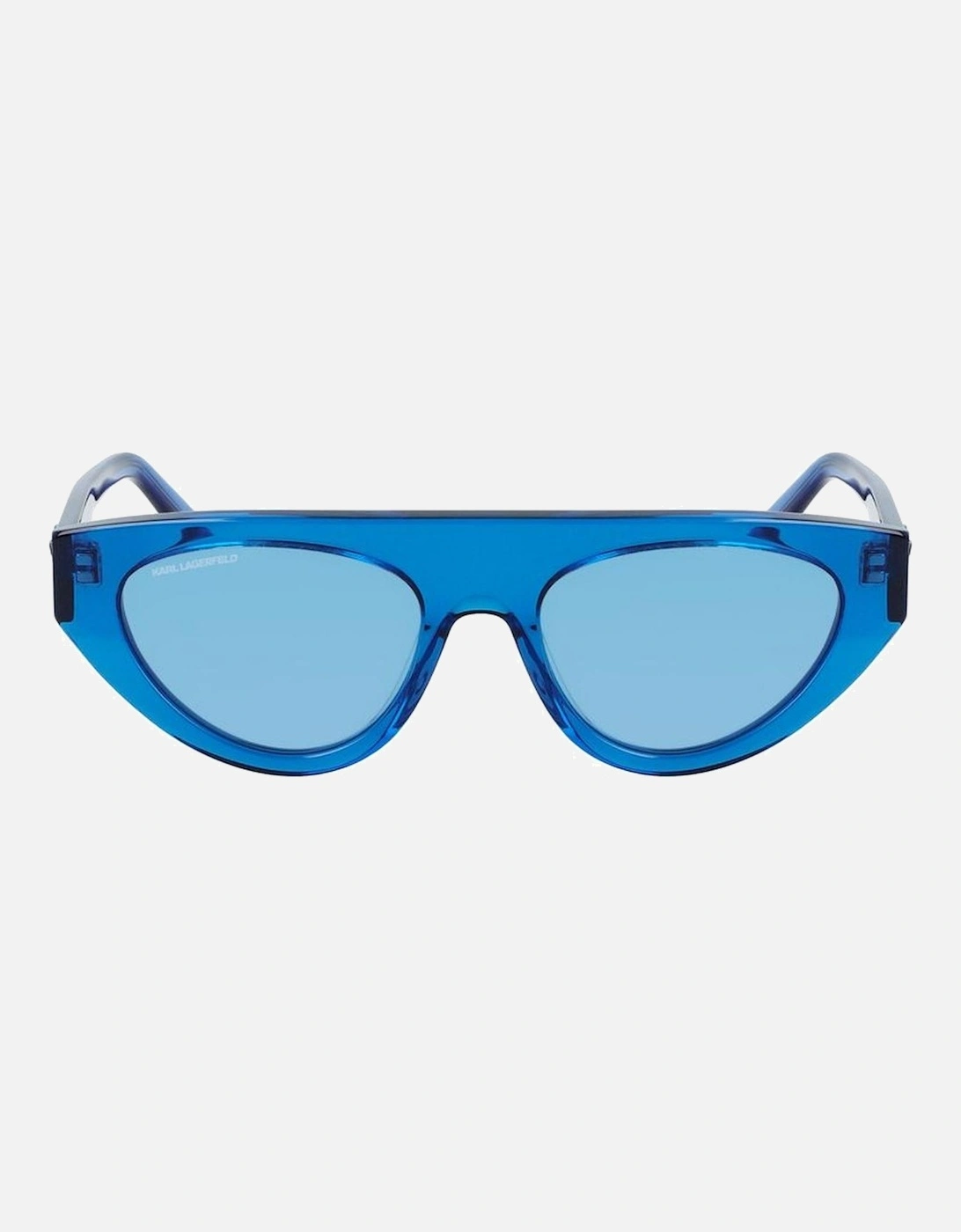 Transparent Dial Acetate Bracelet Watch Women - Blue Sunglasses