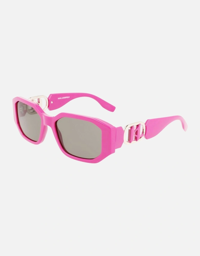 Injected Bracelet Watch with Pink Dial Women - Multicolor Sunglasses