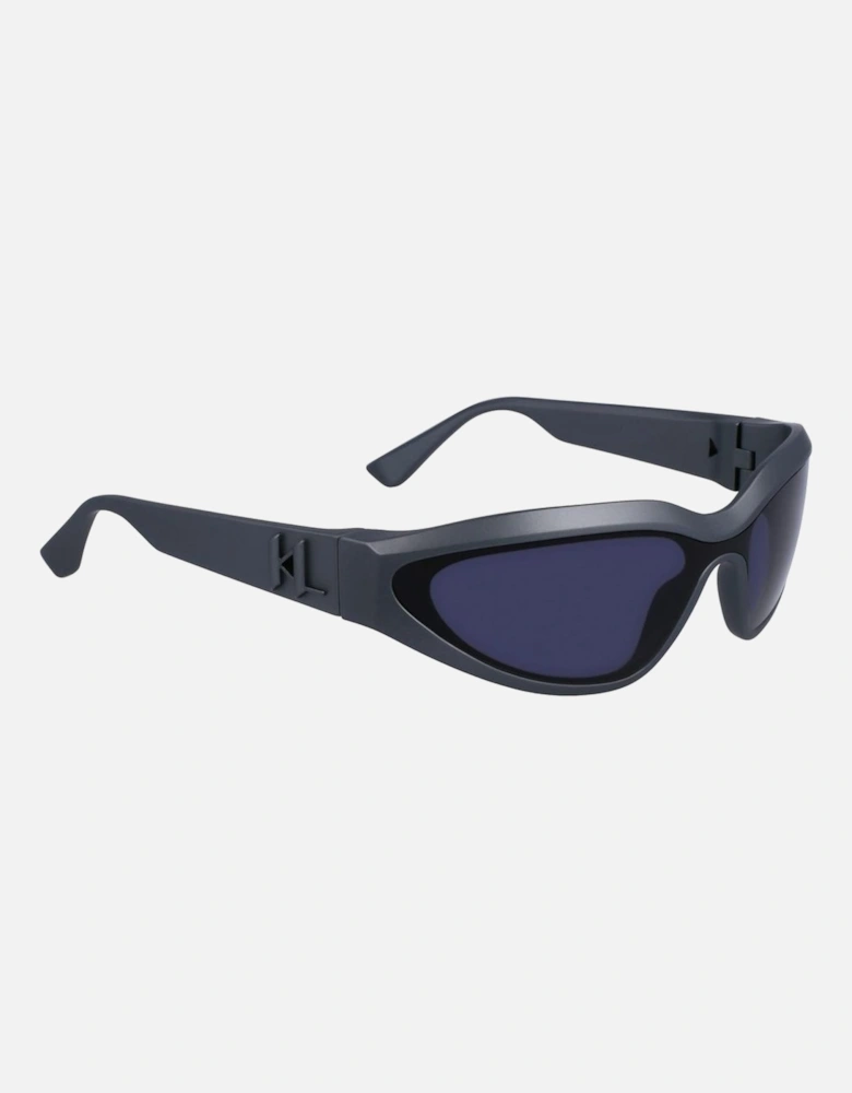 Injected Bracelet Grey Dial Watch Unisex - Gray Sunglasses