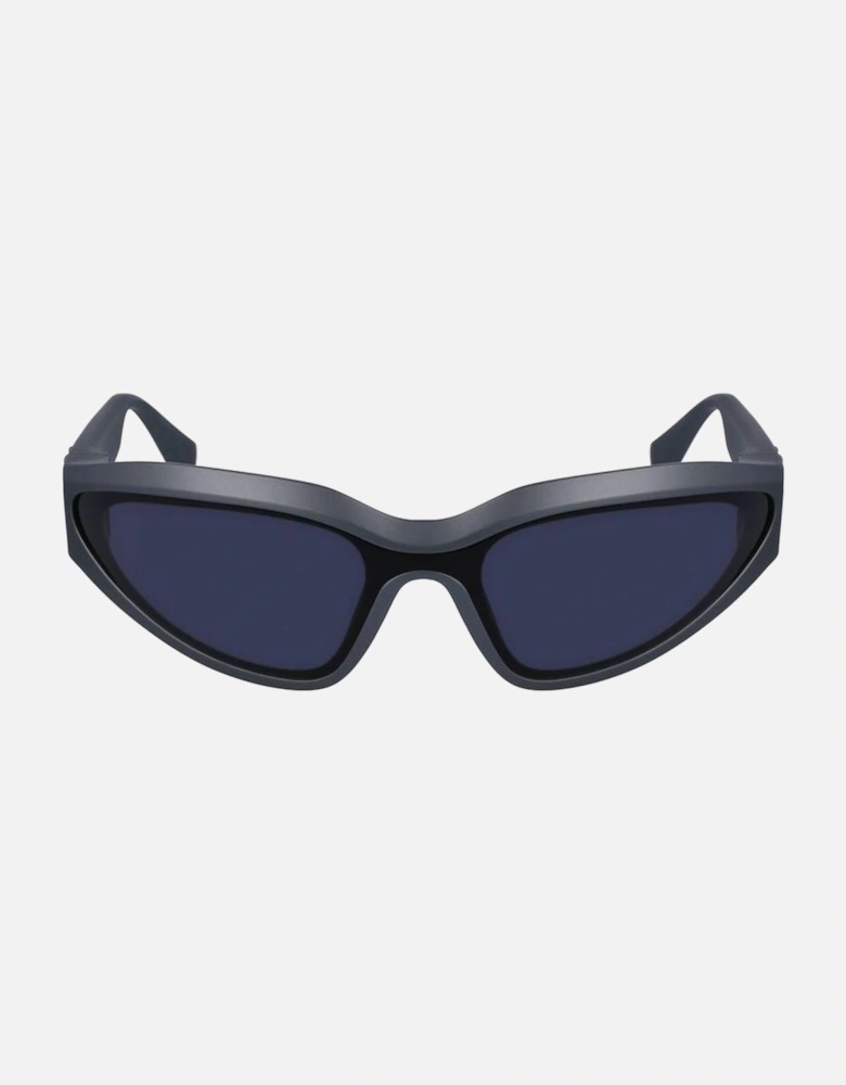 Injected Bracelet Grey Dial Watch Unisex - Gray Sunglasses