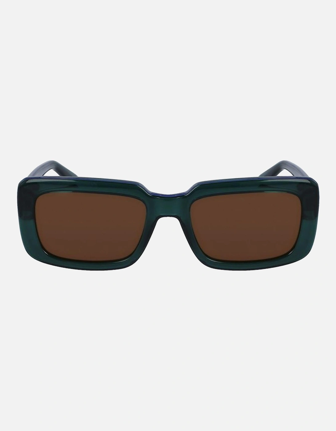 Injected Bracelet Watch with Green Dial Unisex Sunglasses