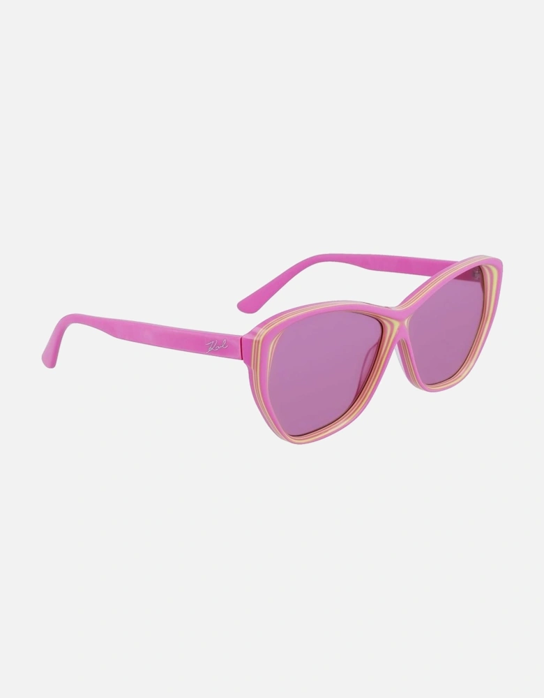 Acetate Bracelet Watch with Pink Dial Women - Multicolor Sunglasses