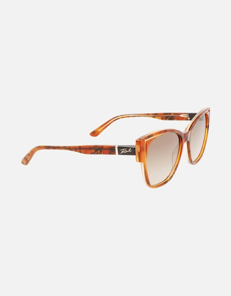 Acetate Bracelet Watch with Orange Dial Women Sunglasses