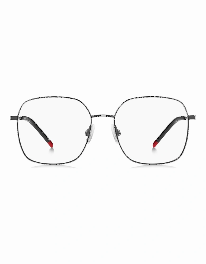 Metal Bracelet Watch with Black Dial Women Frames