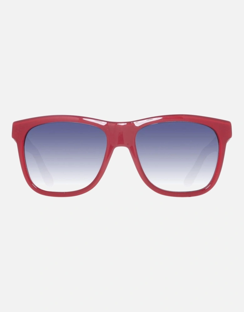 Trapezium Case Plastic Bracelet Watch Unisex - Red Sunglasses