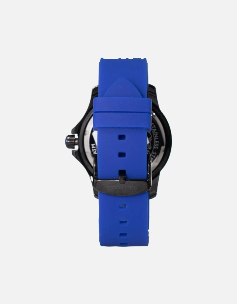 Quartz Analog Watch with Silicone Bracelet Women - Blue Watches