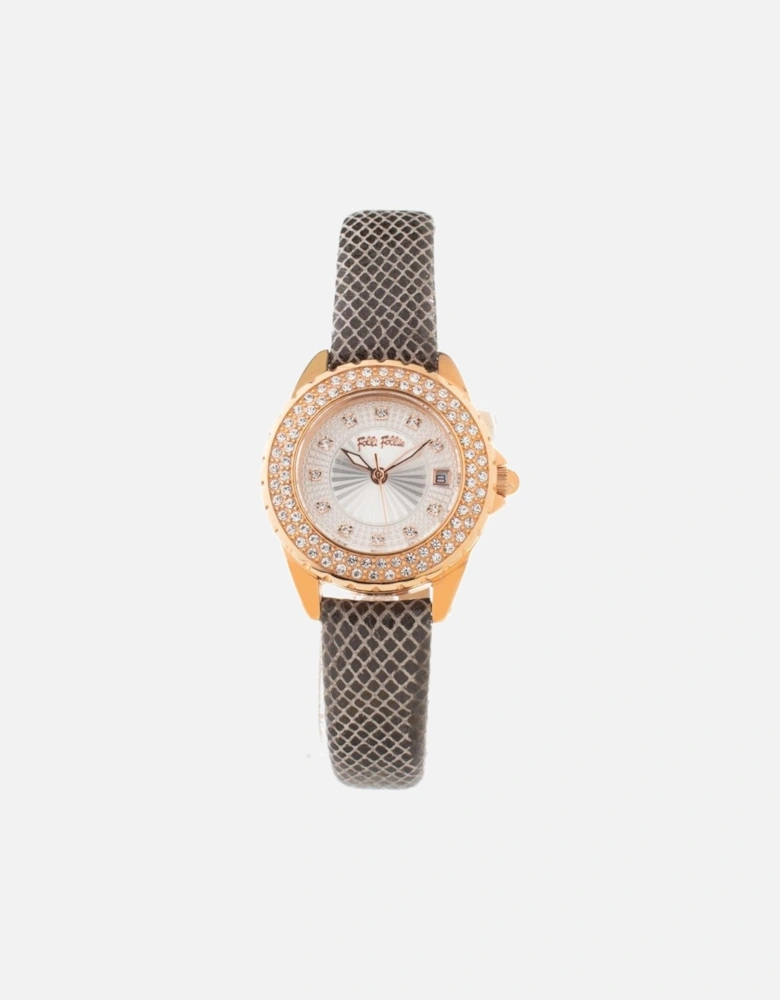 Quartz Analog Stainless Steel Case Watch Women - Gray Watches