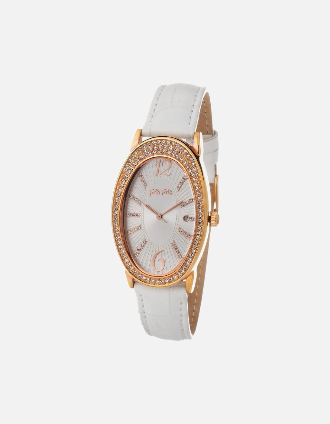 Stainless Steel Quartz Leather Strap Watch Women - White Watches, 3 of 2