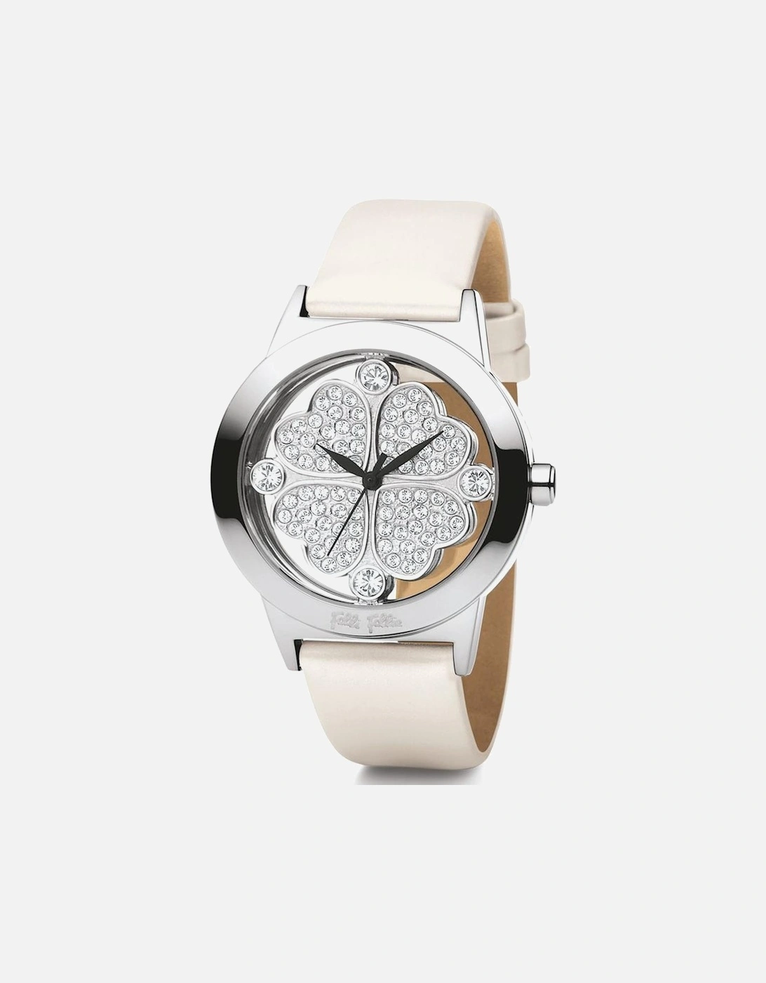 Stainless Steel Quartz Analog Watch with Leather Bracelet Women -, 2 of 1