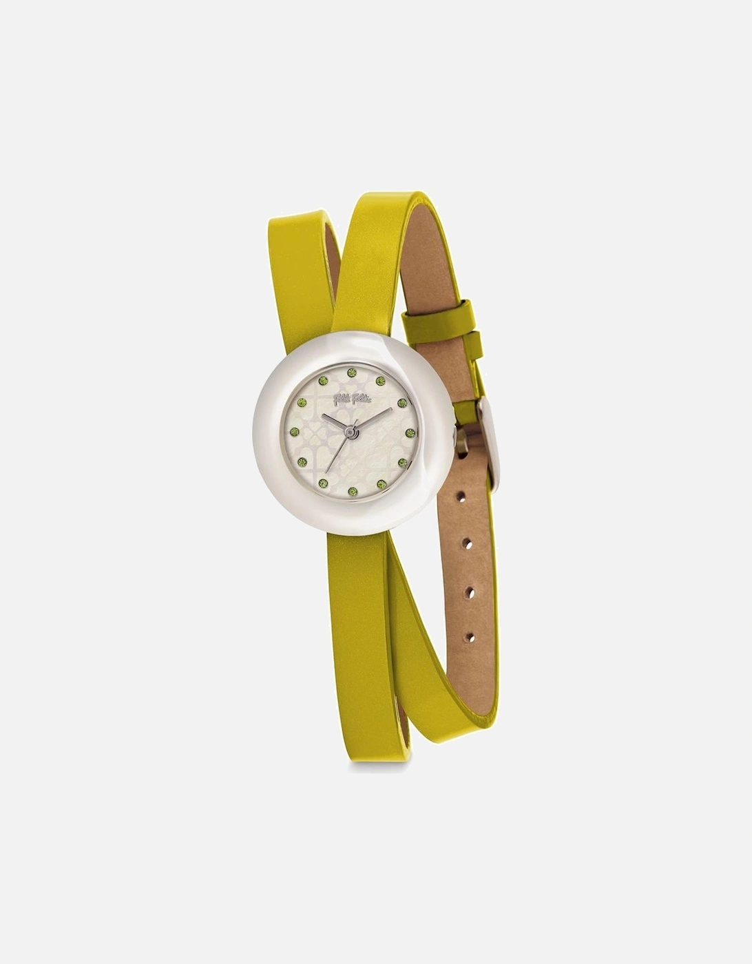 Quartz Stainless Steel Analog Watch with Leather Bracelet Women -, 2 of 1