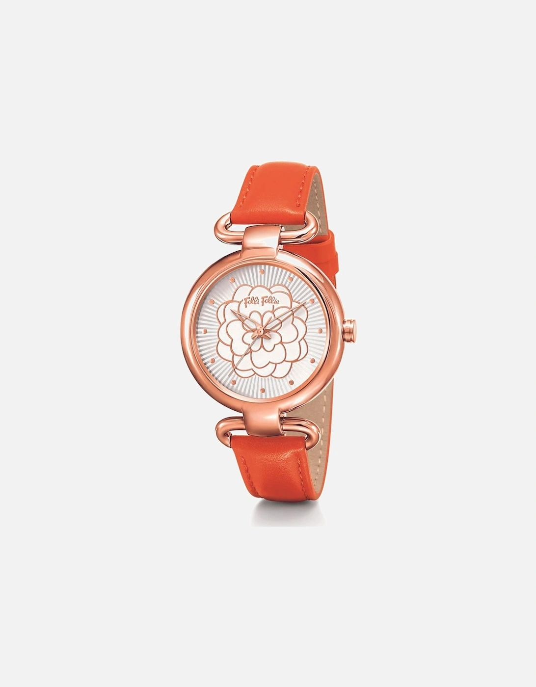 Stainless Steel Quartz Analog Watch with Leather Bracelet Women -, 2 of 1