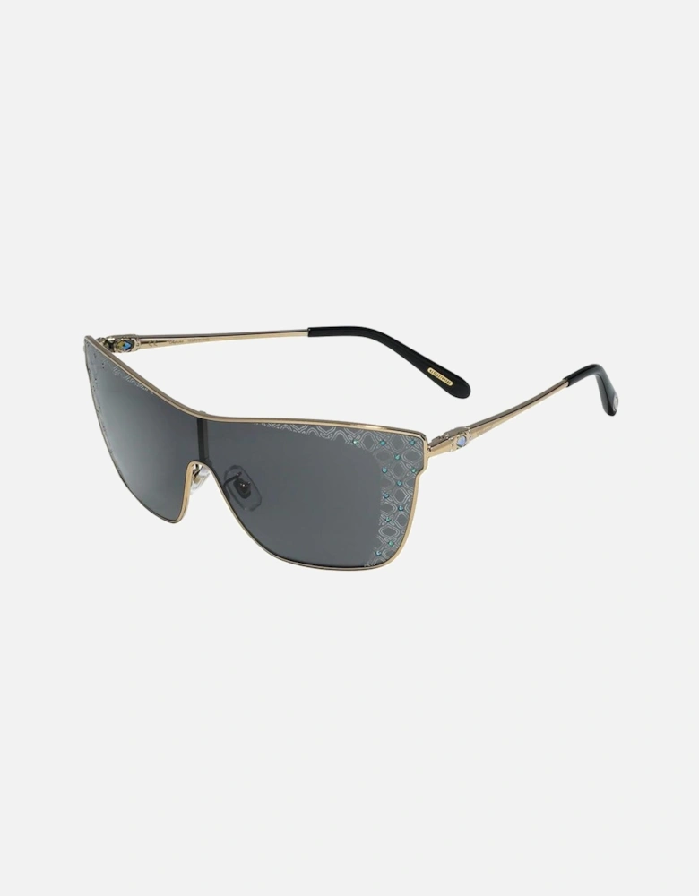 Metal Bracelet Watch with Grey Glass Women - Brown Sunglasses