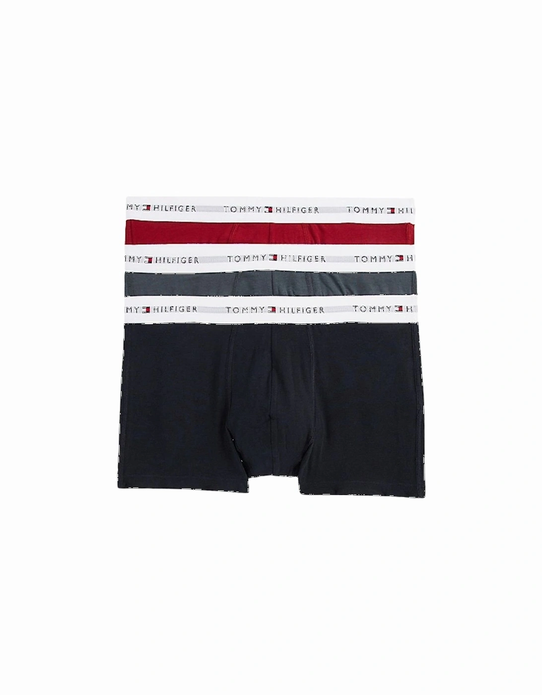 3-Pack Signature Cotton Boxer Trunks, Red/Navy/Teal, 13 of 12