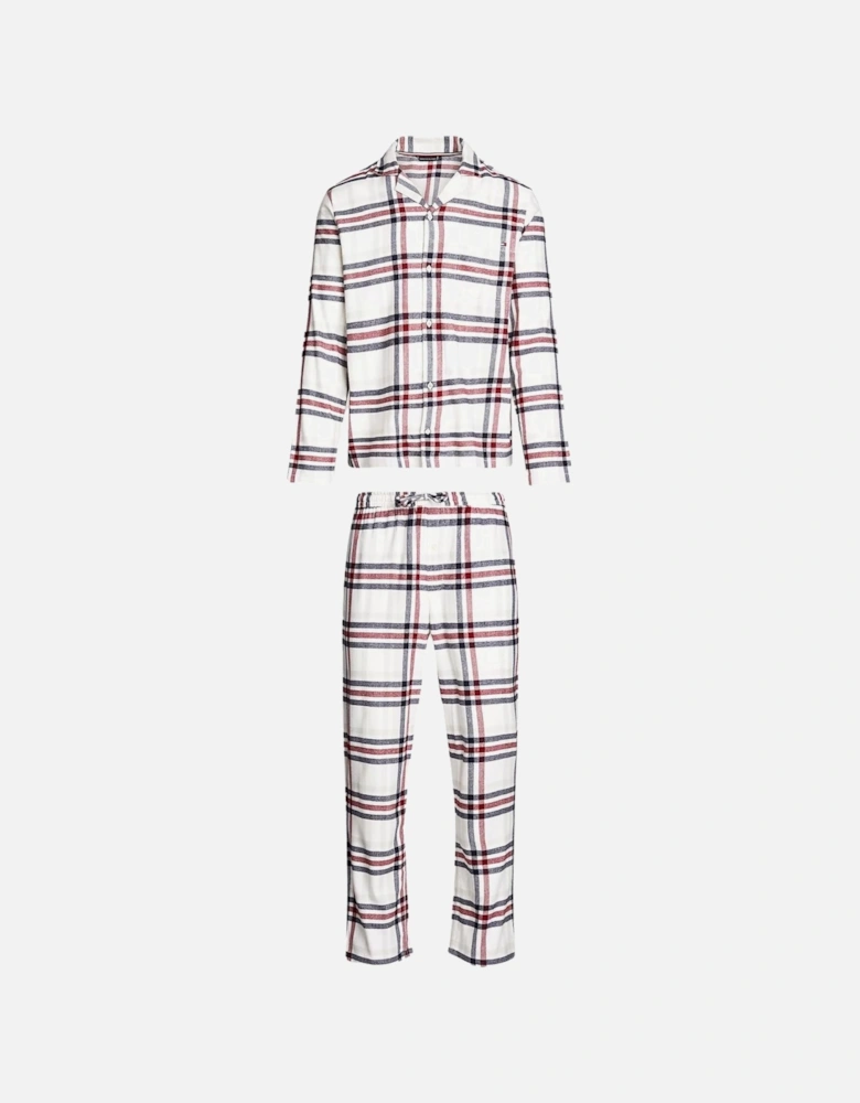 Tartan Flannel Pyjama Set, Heritage Plaid Ivory