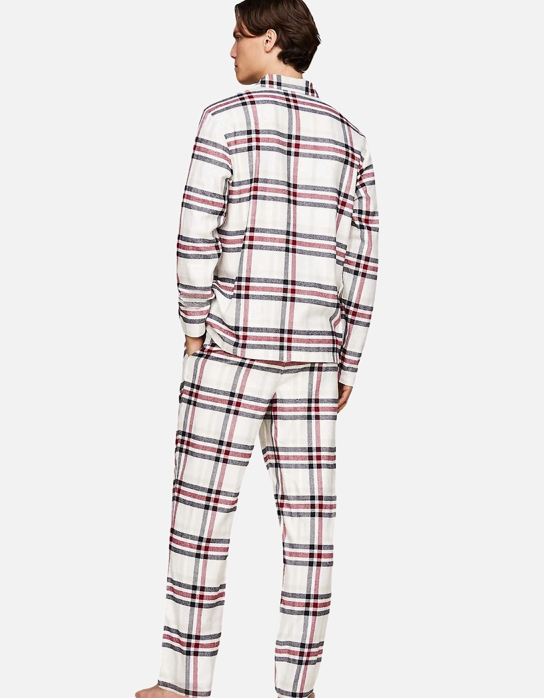 Tartan Flannel Pyjama Set, Heritage Plaid Ivory