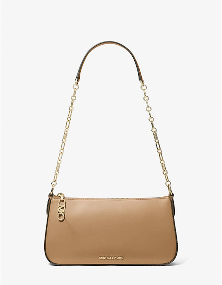 Empire Medium Leather Chain-Link Pochette