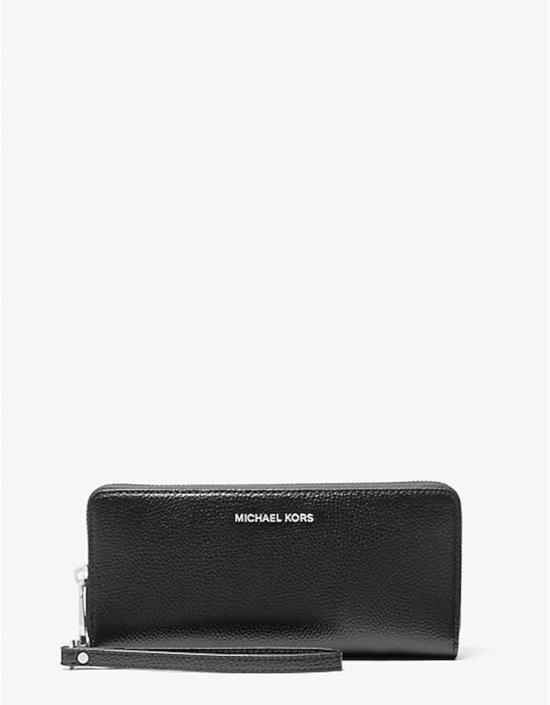 Large Pebbled Leather Continental Wallet