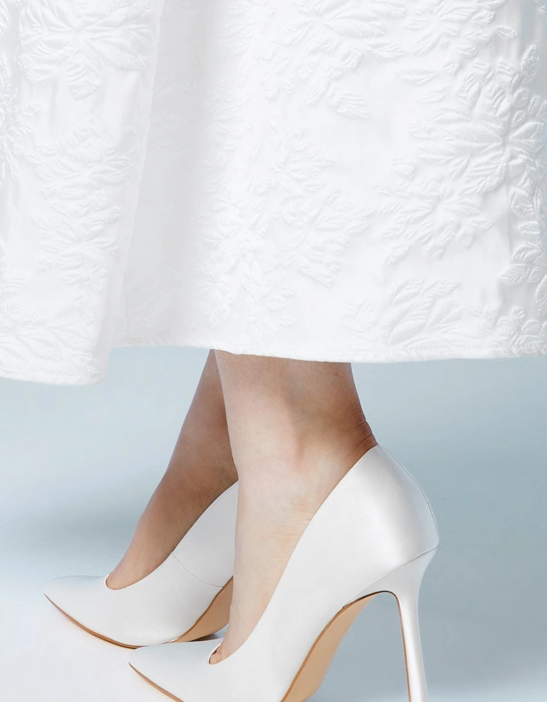 Cassia Bridal Satin High Heel Stiletto Court Shoe