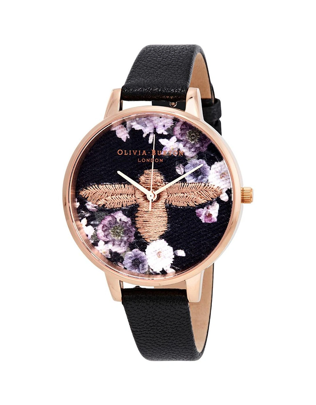 Quartz Analog Stainless Steel Case Watch with Synthetic Leather, 2 of 1