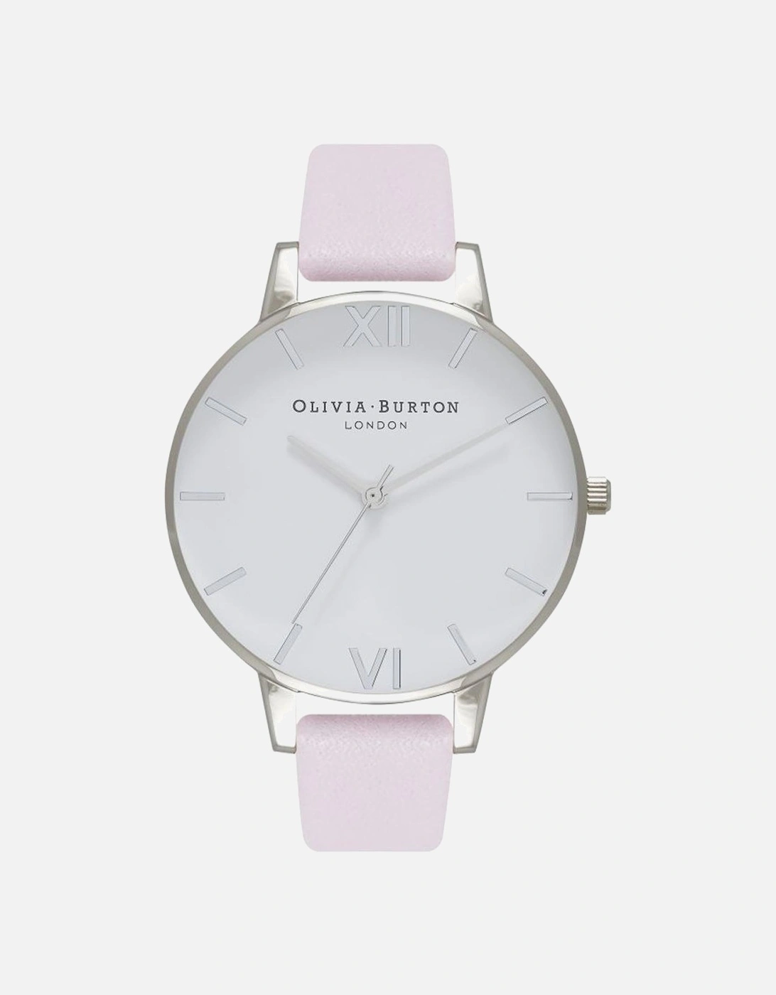 Stainless Steel Quartz Watch with Synthetic Leather Strap Women -, 3 of 2