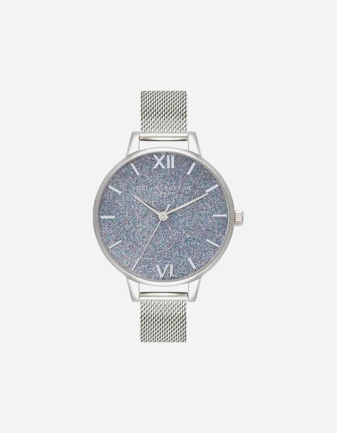 Glitter Sphere Quartz Analog Watch Women - Silver Watches, 2 of 1