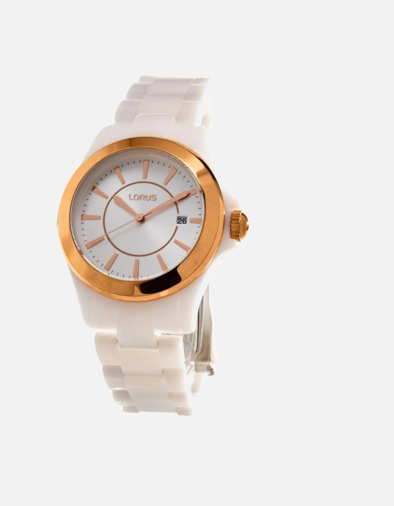 Quartz Analogue Plastic Case Watch Women - White Watches
