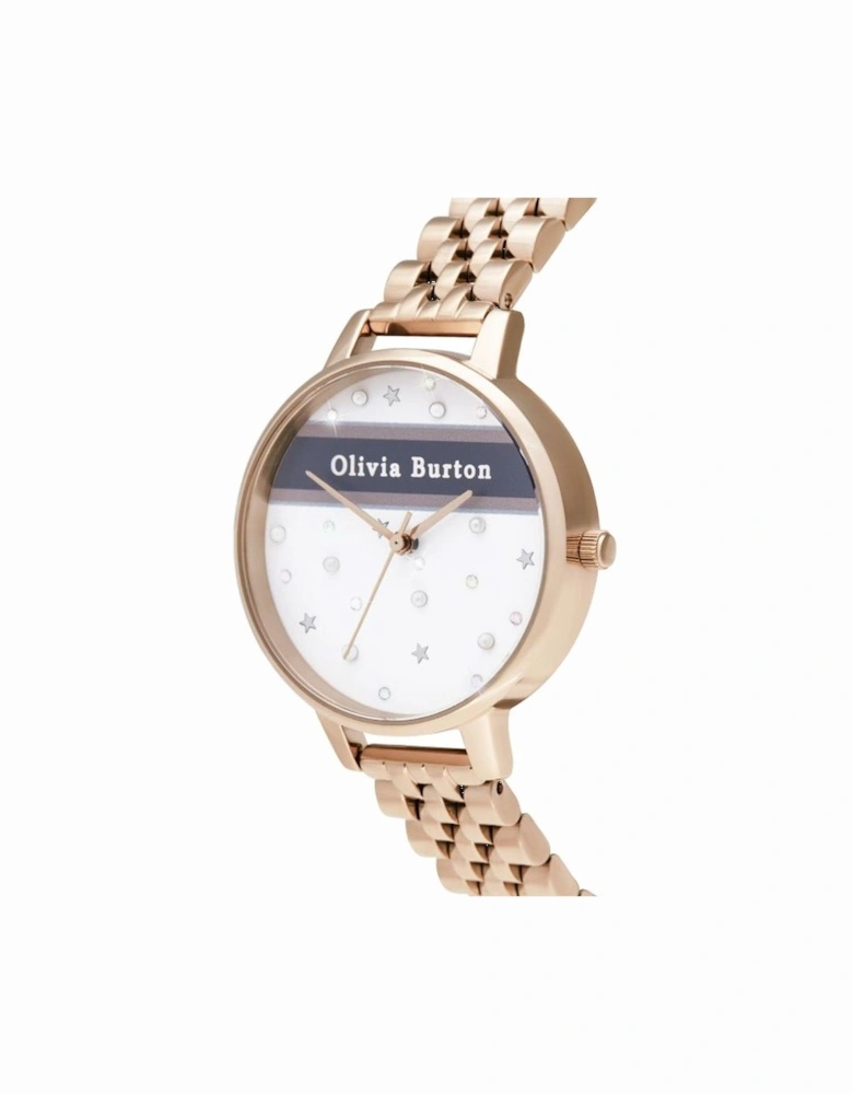 Stainless Steel Analog Quartz Watch Women - Multicolor Watches