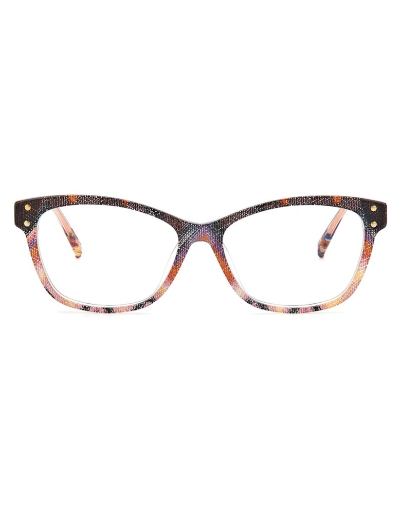 Acetate Bracelet Pattern Pink Dial Watch Women - Bicolor Frames