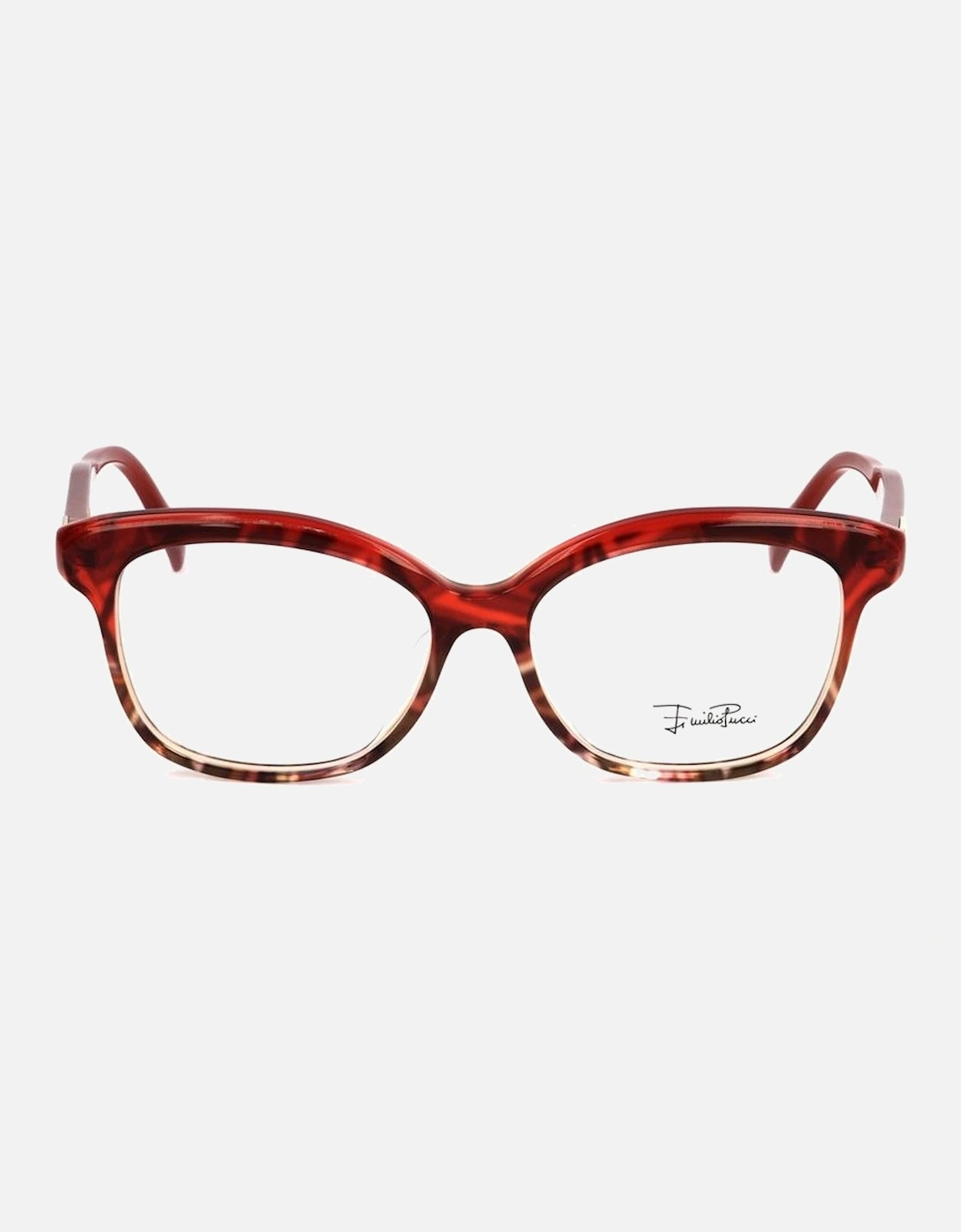 Plastic Frame Stylish Glasses Women - Red