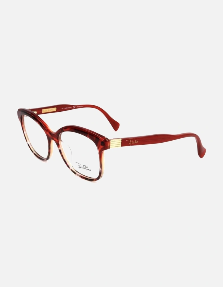 Plastic Frame Stylish Glasses Women - Red