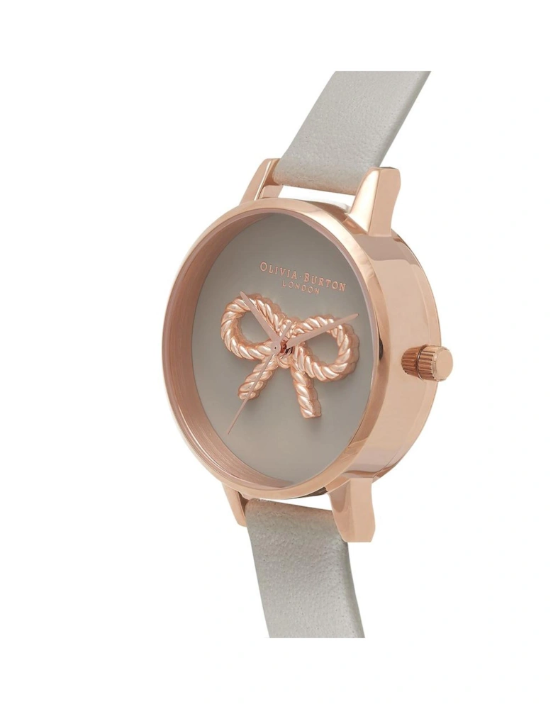Quartz Analog Stainless Steel Watch with Synthetic Leather Bracelet