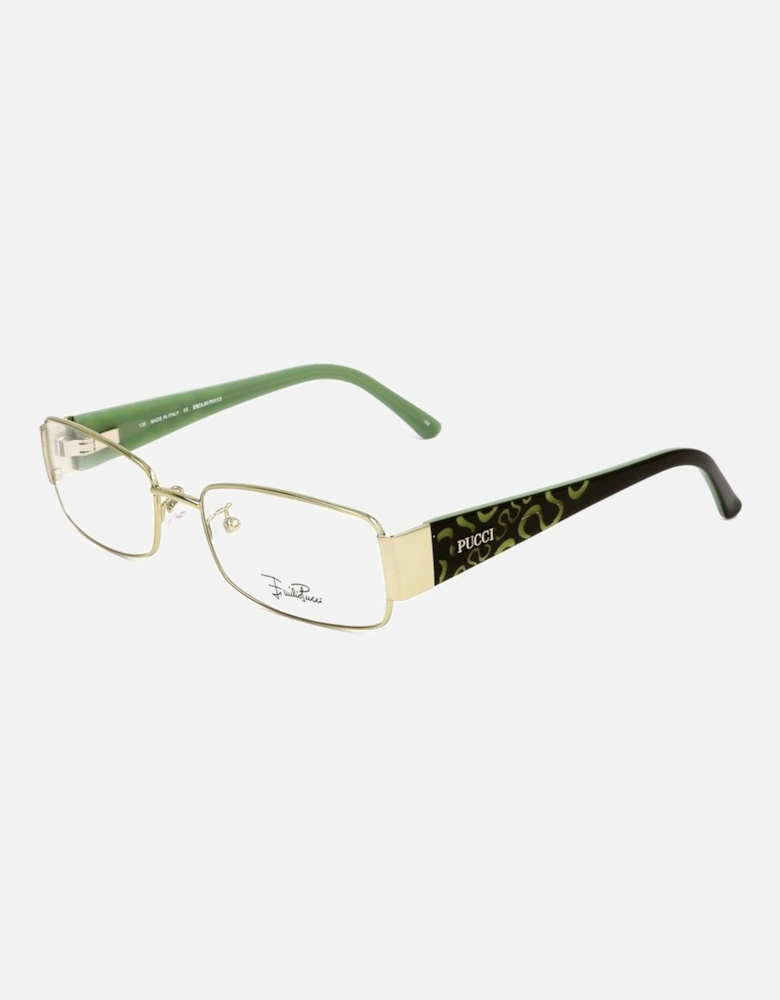 Multicolored Print Metal Glasses Women Frames