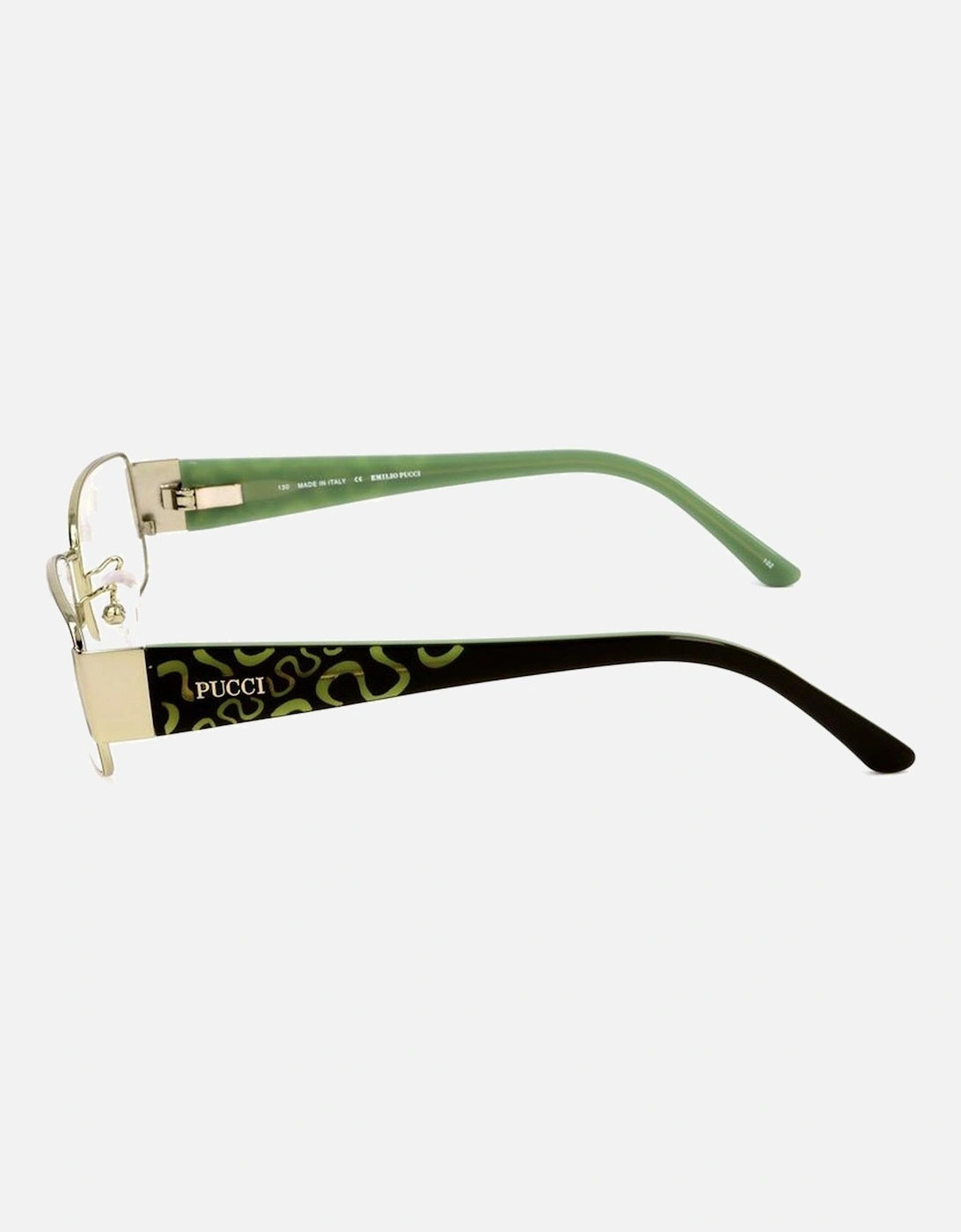 Multicolored Print Metal Glasses Women Frames
