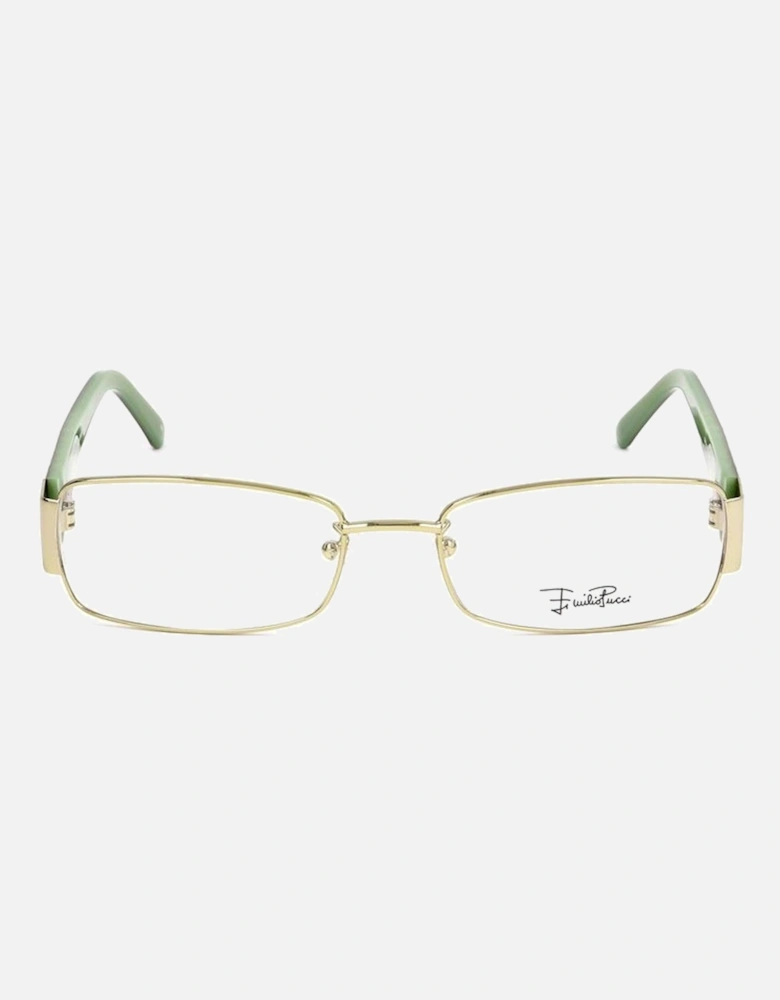 Multicolored Print Metal Glasses Women Frames