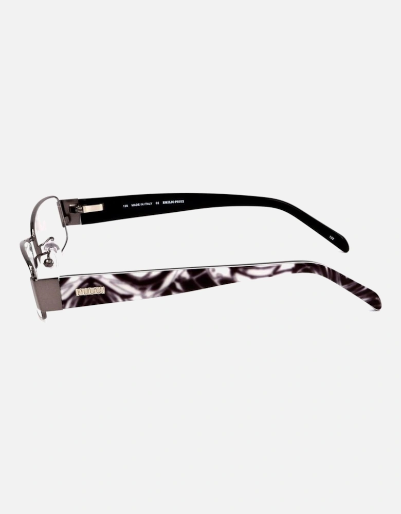 Metal Frame Rectangle Glasses Women - Gray