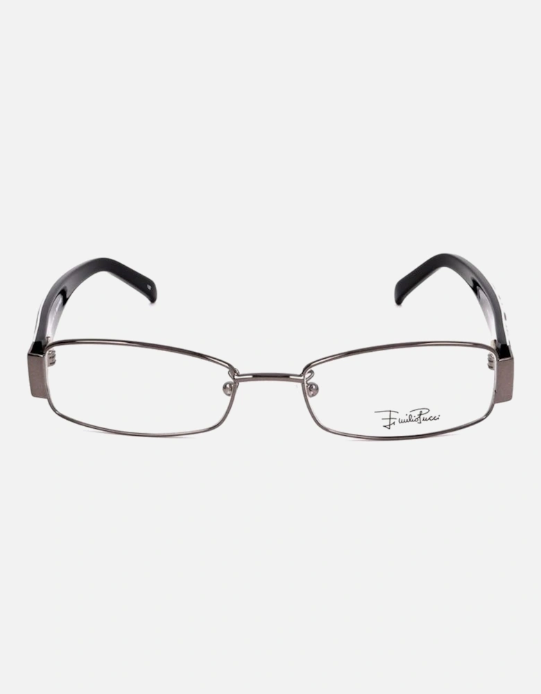 Metal Frame Rectangle Glasses Women - Gray