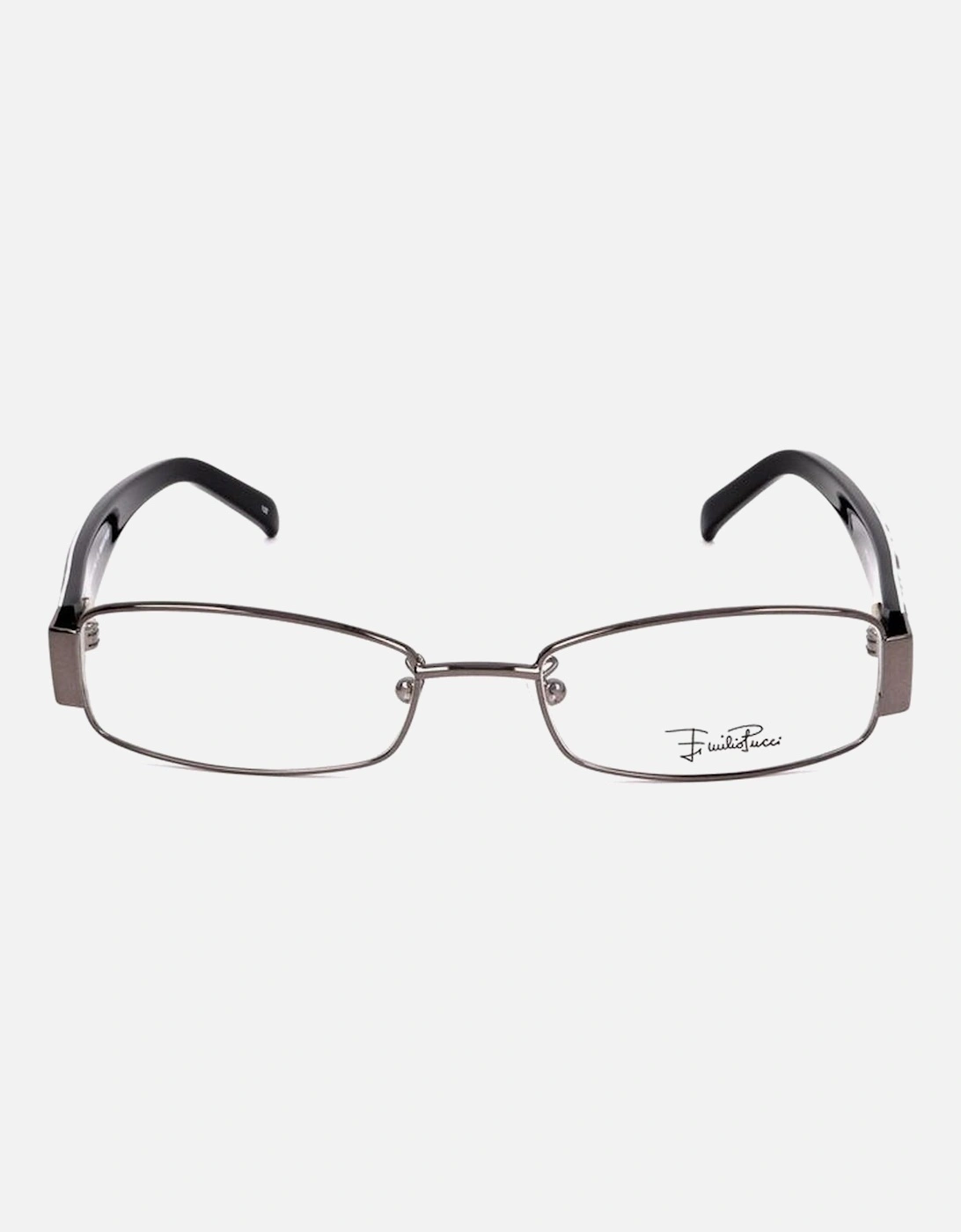 Metal Frame Rectangle Glasses Women - Gray