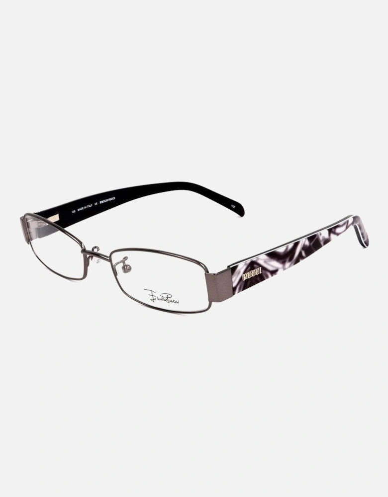 Metal Frame Rectangle Glasses Women - Gray