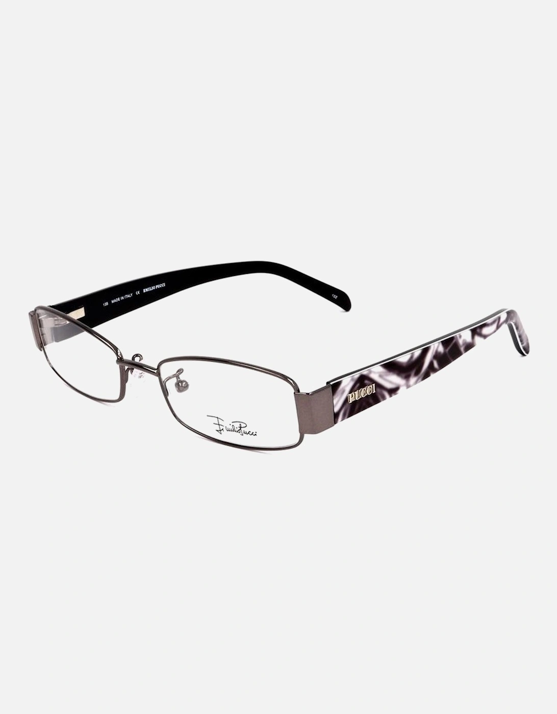Metal Frame Rectangle Glasses Women - Gray, 4 of 3